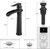 Faucet Waterfall Matte Black Bathroom Faucets Single Hole Single Handle