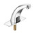 VEVOR Touchless Bathroom Sink Faucet, Automatic Motion Sensor Restroom Toilet Faucet Cold Water with Hole Cover Plate, Battery Operated for 9/16 in Pipe Commercial Lavatory,Chrome Plated Silver,G233M