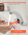 VEVOR Touchless Bathroom Sink Faucet, Automatic Motion Sensor Restroom Toilet Faucet Cold Water with Hole Cover Plate, Battery Operated for 9/16 in Pipe Commercial Lavatory,Chrome Plated Silver,G233M