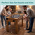SereneLife 48in Competition Sized Foosball Table - Height Adjustable Arcade Soccer Set for Home, Game Room, Man Cave - Includes 2 Balls