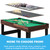 2x4ft 10-in-1 Combo Game Table Set for Home, Game Room, Friends & Family w/Hockey, Foosball, Pool, Shuffleboard