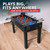 GoSports 48 Inch Game Room Size Foosball Table - Includes 4 Balls and 2 Cup Holders – Black, Oak, or White