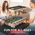 GoSports 32 Inch Tabletop Foosball Game Set - Oak or Black