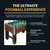 Hathaway Primo 56-In Foosball Table for Family Game Room - With Counterbalanced Players, E-Z Spin Bearings