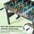 Goplus Foosball Table, 2-in-1 Soccer Table with Detachable Legs for Tabletop, Freestanding Arcade Game Table with 2 Balls