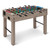 Amazon Basics 48-Inch Foosball Table Soccer Game Room Size with 4 Balls and 2 Cupholders, Oak