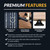 Hathaway Fullerton 48-in Foosball Table, Arcade Table Soccer for Game Rooms, Includes (2) 36-mm ABS Foosballs