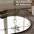 GLSLAND-77 x38 Arched Full Length Mirror - Oversize Floor Mirrors Aluminum Alloy Frame Full Body Dressing Mirror for Bedroom
