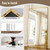 GLSLAND-38 x 77" Rectangular Full Length Mirror - Large Floor Mirrors Aluminum Alloy Frame Full Body Dressing Mirror for Bedroom