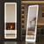 Sweetcrispy Full Length Mirror with LED Lights, 65"x21" Lighted Floor Mirror with Dimming & 3 Color Lighting