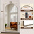 HARRITPURE 56"x21"Full Length Mirror Arch Floor Mirrors with Aluminum Alloy Frame Free-Standing Wall Mounted or Leaning