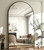 HARRITPURE 86x46 inch Aluminum Frame Full Body Floor Mirror with Stand for Living Room,Bedroom,Cloakroom,Black