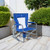 GCI Outdoor Waterside Beach Rocker Folding Beach Chair & Portable Rocking Chair, Saybrook Blue
