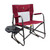 GCI OUTDOOR Freestyle Rocker XL with Side Table Camping Chair | Portable Folding Rocking Chair with Solid, Durable Armrests, Drink Holder & Comfortable Backrest — Red