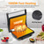 Panini Press Grill, Aigostar 1000W Sandwich Maker with Ceramic Non-stick Plates,