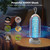OnBeam Bug Zapper Outdoor, Mosquito Zapper Indoor Electric Fly Zapper Rechargeable Mosquito Killer with Color Changing LED Lights, Auto On/Off, 3000mAh Fly Trap for Home Backyard, Patio, Camping