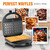 Aigostar Sandwich Maker Panini Press Grill, 3 in 1 Waffle Maker