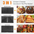 Aigostar Sandwich Maker Panini Press Grill, 3 in 1 Waffle Maker
