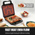 3 in 1 Panini Grill Press with 3 Removable Plates, Breakfast Sandwich Maker