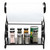 Paper Towel Holder Countertop with Shelf – Black Metal Freestanding