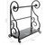 Paper Towel Holder Countertop with Shelf – Black Metal Freestanding