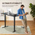 ErGear L Shaped Standing Desk, 63"x55" Electric Adjustable Height Sit Stand up Desk, Ergonomic Large Computer Table, Left & Right Interchangeable Installation, Suitable for Home Office, Black