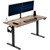 VIVO Electric 55 x 24 in Standing Desk, Memory Height Adjustment, Rustic Vintage Brown Top Black Frame, DESK-E155TN