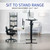 VIVO Electric 55 x 24 in Standing Desk, Memory Height Adjustment, Rustic Vintage Brown Top Black Frame, DESK-E155TN