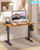 BIZUM Standing Desk Electric Adjustable Computer Desk-Stand up Desk Office Gaming Home Office Memory Desks 48x24 inches Black Frame/Rustic Brown Top