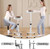 Wintline Adjustable Height Rolling Standing Desk with Lockable Wheels,Compact Laptop Desk for Home Office, Dorm, or Bedroom - 15.75" x31.5” - White