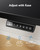 HUANUO Electric Standing Desk, Whole Piece Desktop, Adjustable Height Computer Desks, 4 Height Memory Settings, Sit Stand Up Desk for Home Office, 48" x 24", Black