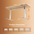 FEZIBO Standing Desk, 48 × 24 Inches Electric Height Adjustable, Sit and Stand Up, Computer Office Desk with Splice Board, White Frame/Maple TOP