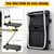 POTOLON Foldable Platform Cart, 220 lbs Capacity Push Cart Dolly with 3-Inch PU Wheels, No Assembly Required, 26 x 15.7 Inch PP Deck Flatbed Cart for Home Use, Black