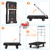 Platform Truck Foldable Push Cart Dolly 330lb Weight Capacity, Adjustable Hand Truck Handle with 360 Degree Swivel Wheels for Garage Garden Home & Office Use, Black