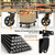Platform Truck Foldable Push Cart Dolly 330lb Weight Capacity, Adjustable Hand Truck Handle with 360 Degree Swivel Wheels for Garage Garden Home & Office Use, Black