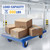 LFGUD Foldable Push Cart Dolly 660 lbs, Capacity Heavy Duty Moving Platform Trucks Hand Cart with 360° Swivel Wheels for Home Garden Warehouse Garage Workshops