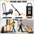 Folding Hand Truck with 4-Wheel Mode, 2 in 1 Collapsible Push Cart & Fold-Up Toe Plate – 300lbs Heavy Duty Dolly Pull Cart with Wheels Portable Hand Truck for delivery, Warehouse & Moving
