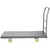 VEVOR Platform Truck, 2000 lbs Capacity Steel Flatbed Cart, 47" Length x 24" Width x 32" Height Flat Dolly, Hand Trucks with 5" Nylon Casters, Heavy-Duty Utility Push Carts for Luggage Moving