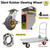 Push Cart Dolly Heavy-Duty Platform Truck Cart with Swivel Wheel 2200 LBS Capacity Foldable Flatbed Cart Large Steel Platform Dolly Cart for Groceries, Garage, Warehouse (36"X 24")