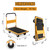 LEADALLWAY Platform Truck Large Size 880lbs Foldable Push Cart 35.8x24x34.3inches Yellow with 2 Ropes