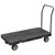 Akro-Mils Versa/Deck Push Dolly Cart with Wheels, Reinforced Plastic Platform Hand Truck with Removable Handle, 6" Non-Marking Polyurethane Casters, 2000-Pound Capacity, 24" x 48", Black R90182A1411