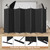 C-Hopetree 8 Panels Room Divider, 6 Ft Tall Indoor Folding Privacy Screen, Portable Partition Separator, Freestanding Separation Temporary Wall for Office, Bedroom, 160" W X 71" H, Black