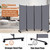 Room Divider Portable 88'' Partition Room Dividers and Folding Privacy Screens 4 Panel Wall Divider for Room Separation，Freestanding Fabric Room Divider Panel with Wheels for Home Office Hospital