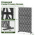 Kingsyard Metal Privacy Screen, 72"H x 47"W Outdoor Privacy Screen Freestanding, Decorative Balcony Privacy Screen and Panels for Patio Lawn Deck, 21.6" Wider Stand Outdoor Privacy Panels, Beech Leaf