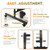 YSEJOMP Room Divider Screen 72"x72" with Lockable Caster Wheels, Privacy Panel for Home, Office, or Classroom, Easy to Move and Secure with Brake,Height Adjustable (Black, 72 X 72 Inches)
