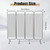 tonchean 4-Panel Medical Privacy Screen with Lockable Wheels, 79" W x 71" H Folding Room Divider Panel Portable Room Partitions and Dividers Freestanding for Clinic, Hospital, Bedroom, Salon, White