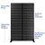 FENCY Metal Privacy Screen with Stand 72" H×44" W Outdoor Freestanding Privacy Panels, Outdoor Privacy Screen for Deck Patio Balcony(Black-Louvered)