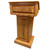 Counselor Solid Wood Podium Lectern – Handcrafted Oak Presentation Podium for Churches, Schools, Events, and Offices – Elegant Design with Stain Options – USA-Made Speaker Stand (Early American)