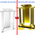 Podium Podium Acrylic Lectern Pulpit Clear Podium Stand, Floor Podium,Church Podium/Vertical Reading Platform with Led Lights and with Casters,White Transparent Rolling Reception Desk,Used for Church