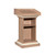 Podium Stand Wood, Solid Wood White Podium Pulpit for Church, Church Lecterns & Podiums with Tilted Desktop, Lectern Stand with Large Storage Area and Organized Wire Holes
